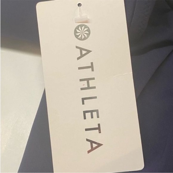 Athleta Womens Plunge Swim Tankini Swim Tank Blue UPF 50+ Small New - Picture 6 of 6